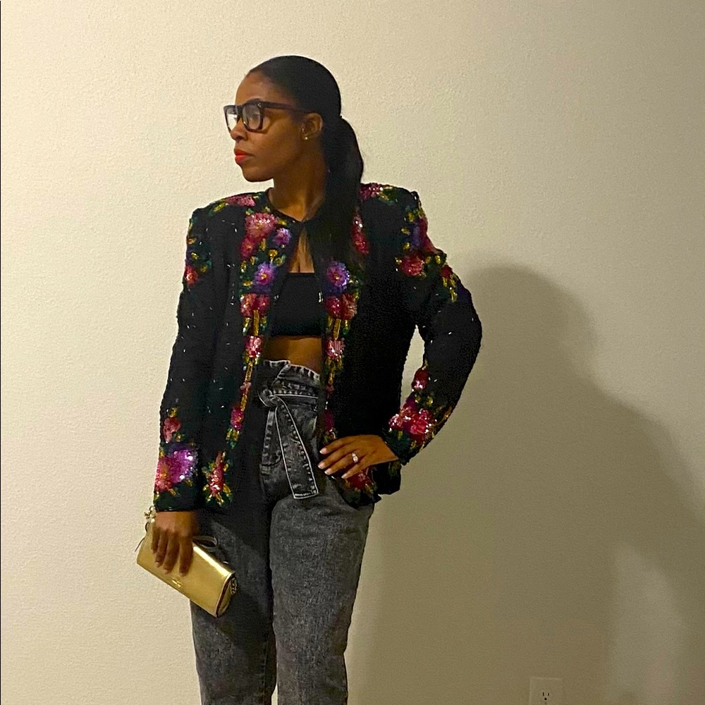 Vintage sequins cardigan